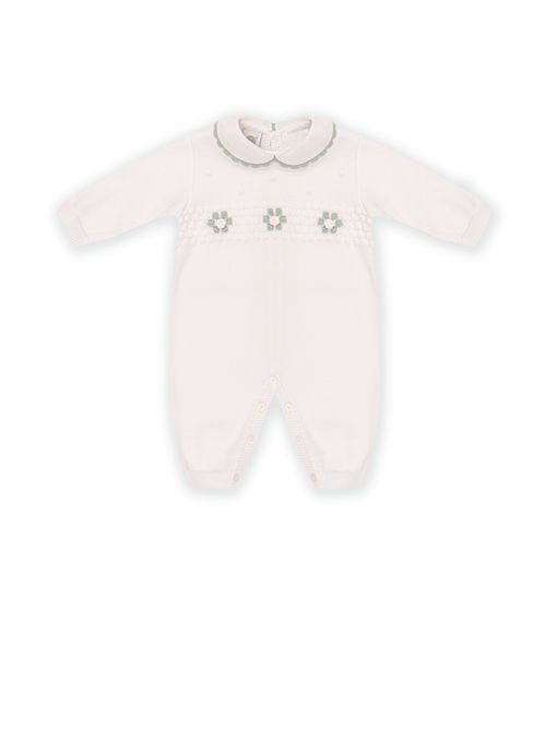 Tutina intera in cotone MARLU' | EB1710BIANCO VERDE SALVIA